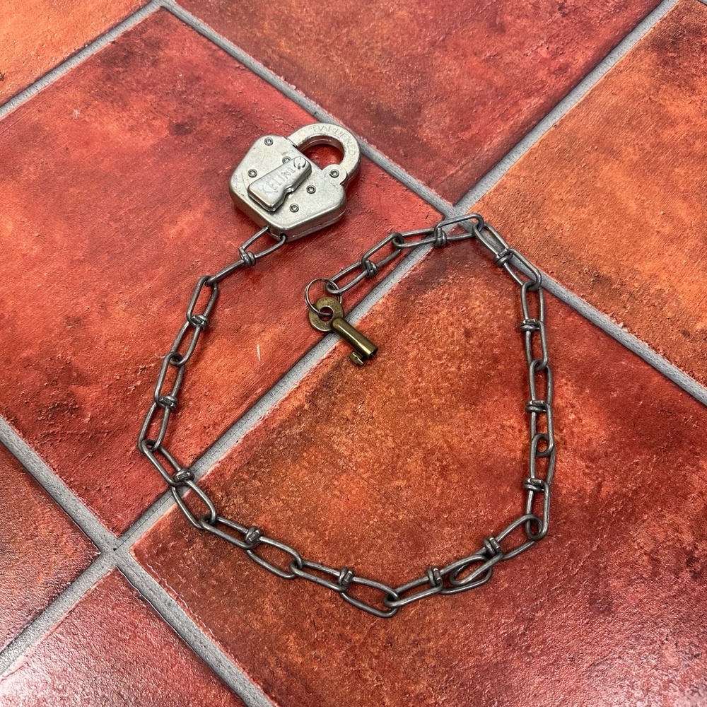 Vintage Railroad Padlock And Key - Denver & Rio Grande Western Railroad